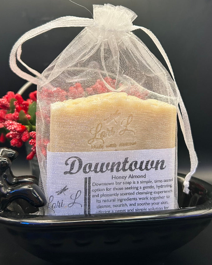 Experience the benefits of Downtown Bar Soap from Lori L. Natural Products for a healthier skincare option.