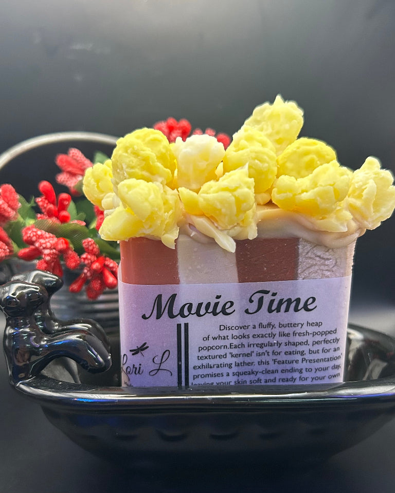 Discover a fluffy, buttery heap of what looks like fresh popped popcorn.