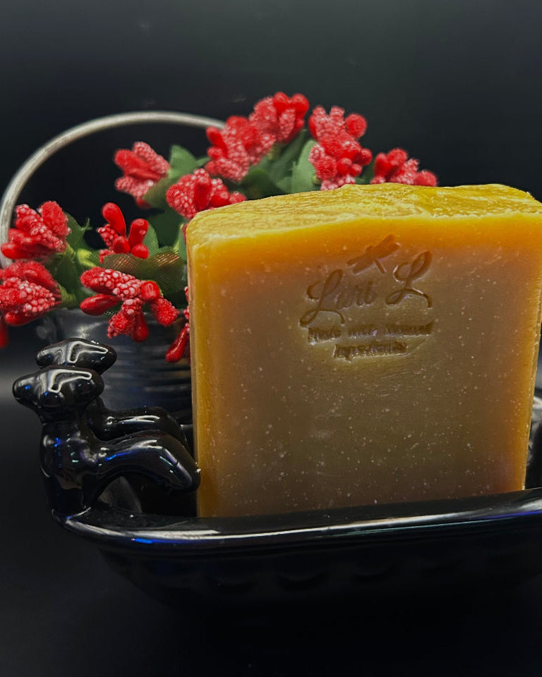 The magic of pumpkin puree in cold process soap lies in its natural composition.  Rich in Vitamin A and C, it acts as a gentle exfoliator and an antioxidant booster, helping to slough away dead skin cells and protect against environmental damage.  It's natural sugars can contribute to a milder, more moisturizing lather, leaving your skin feeling incredibly soft and supple. "Oh My Gourd" has a supple, earthy sweetness that imparts a whisper of autumn that complements warmer, spicy, esse