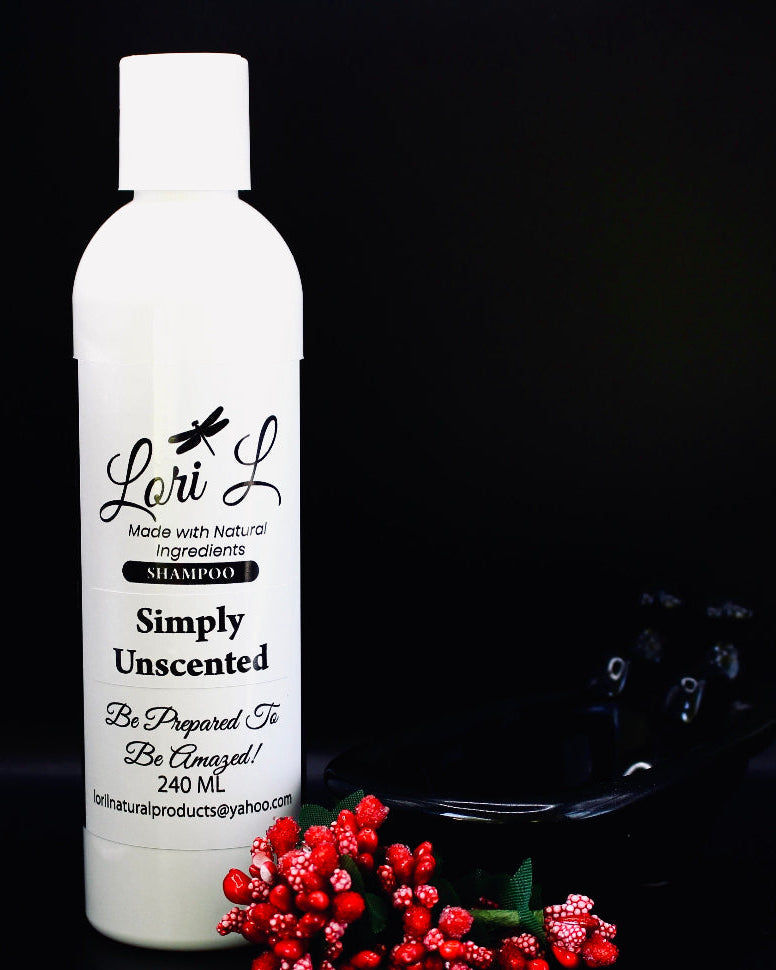 No scent,  just plain ordinary shampoo.  No chemicals.  No unneeded additives.  Just Simply Unscented Shampoo to clean your hair and leave it beautiful.